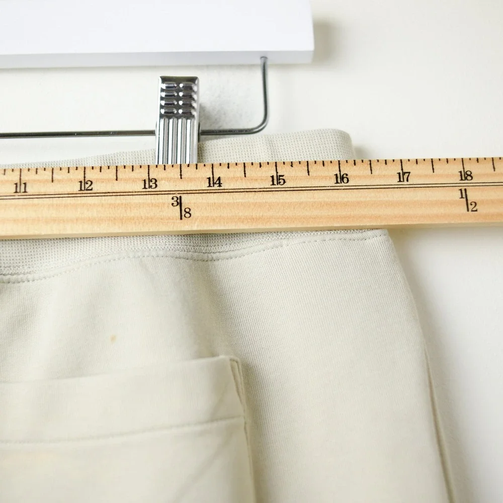 Polo Ralph Lauren Joggers Mens L Beige Cotton Pony Drawstring Casual Sweatpants